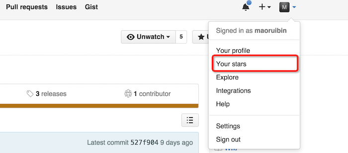 github中的watch、star、fork的作用(图4)