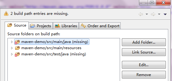 Eclipse中的创建maven项目,无法添加src/main/java等source folder(图3) 798650-20170327222331717-1512024961.png